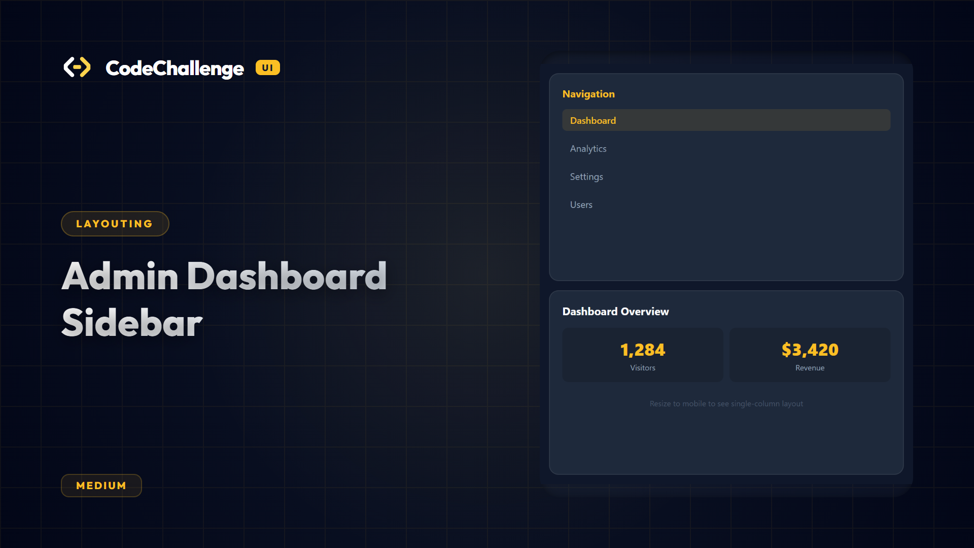 Admin Dashboard Sidebar