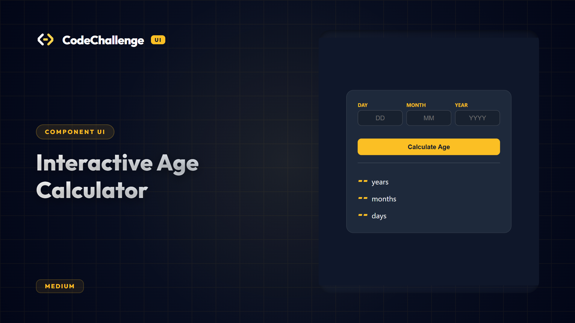 Interactive Age Calculator