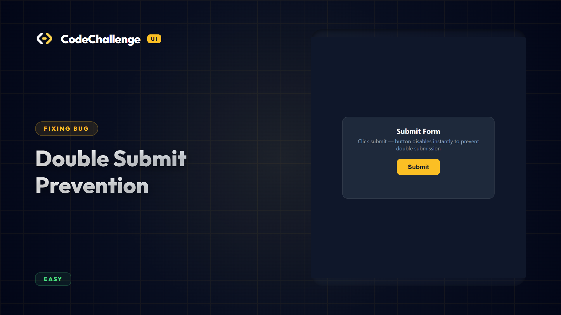 Double Submit Prevention