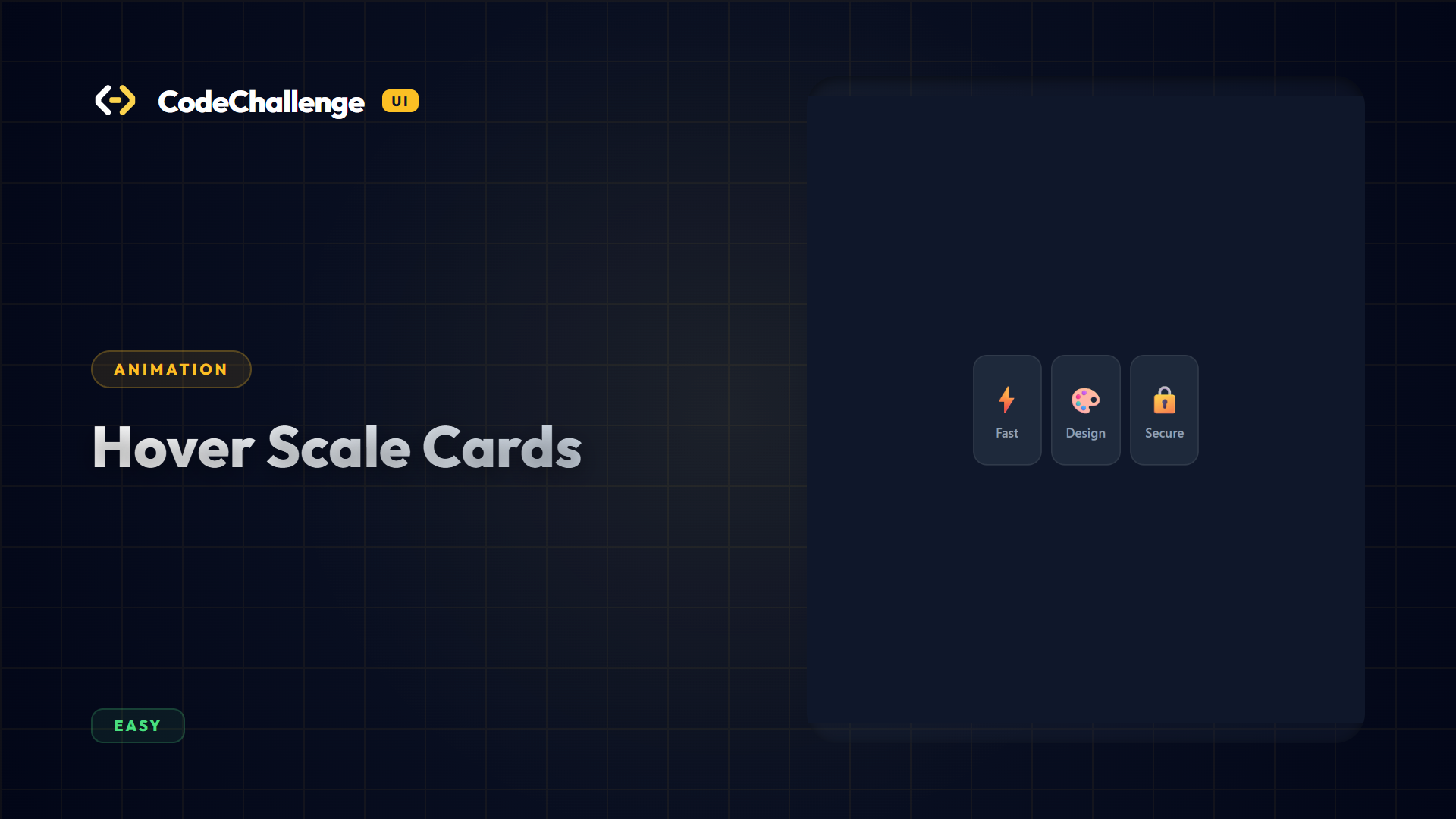 Hover Scale Cards