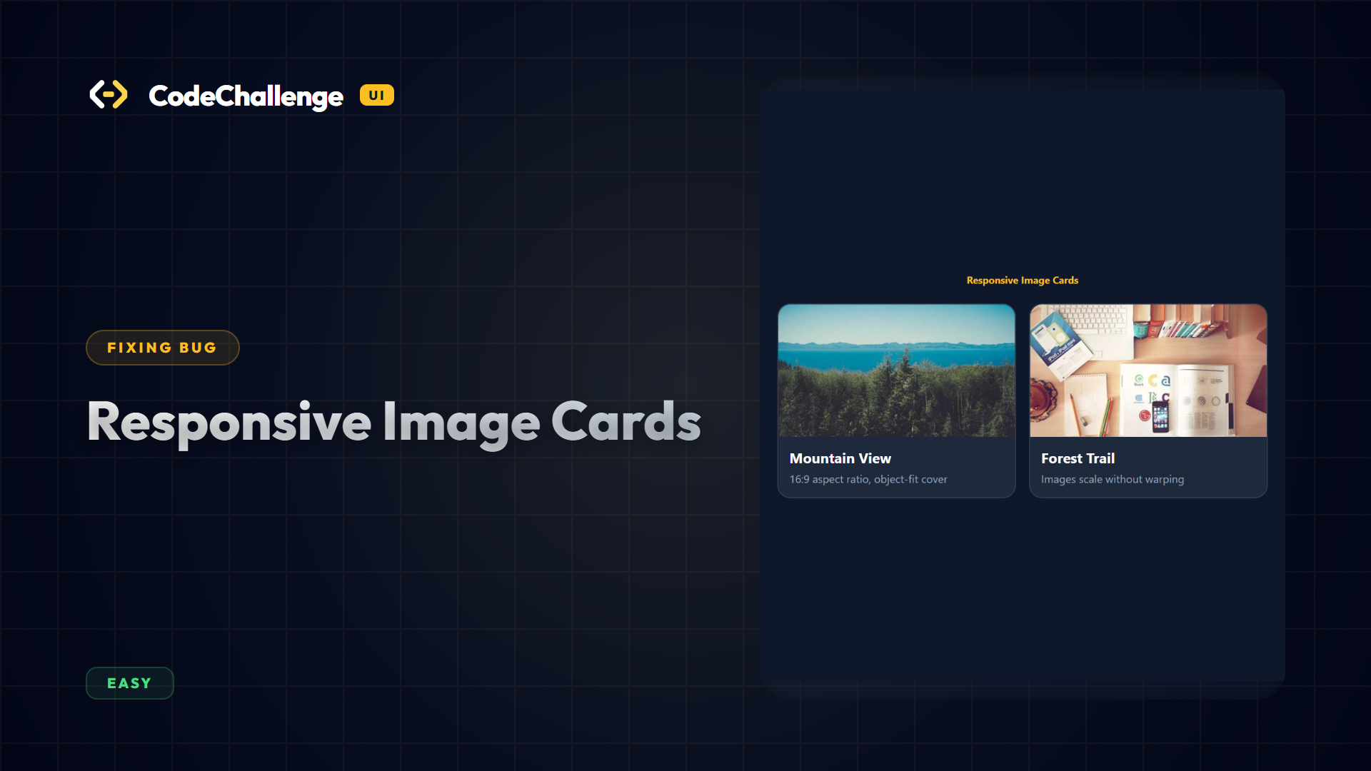 Responsive Image Cards