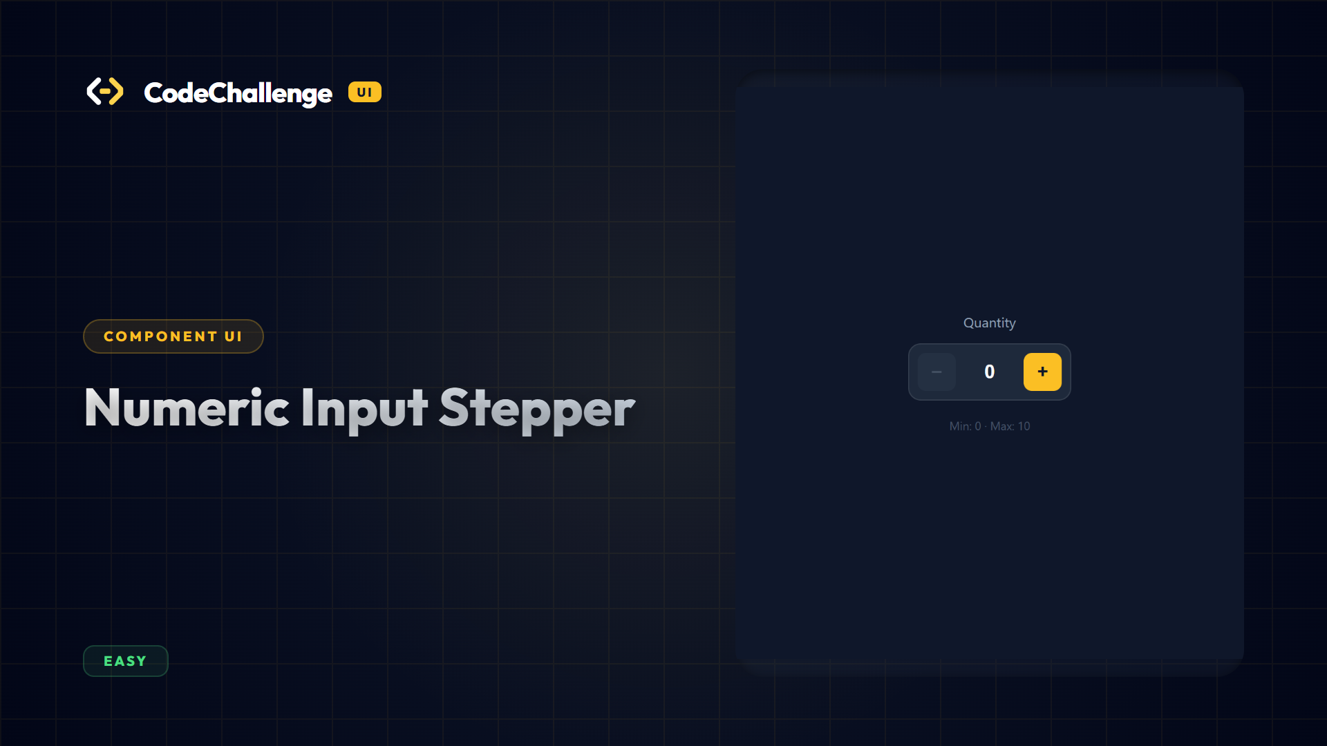 Numeric Input Stepper