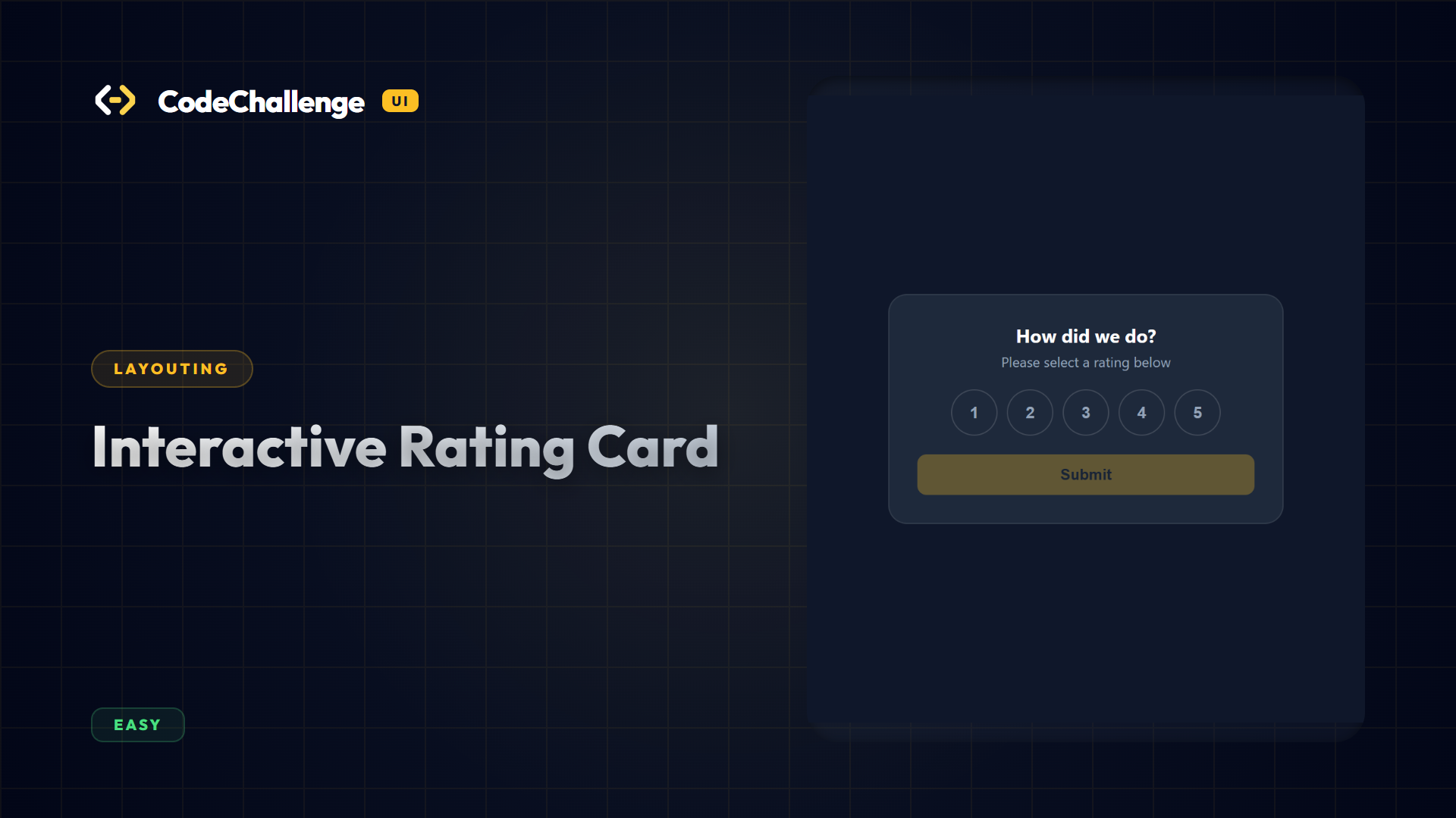 Interactive Rating Card